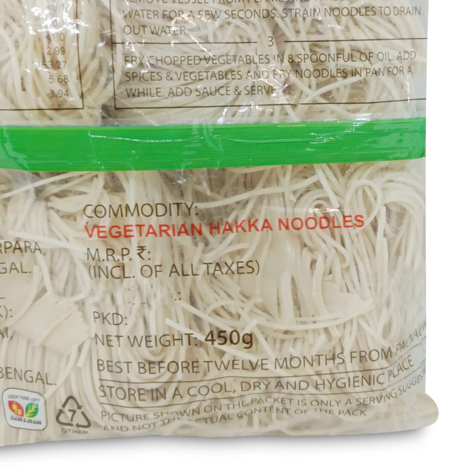 Panda Treats Veg Hakka Noodles 450g, (Pack of 4 x 450g) : Amazon